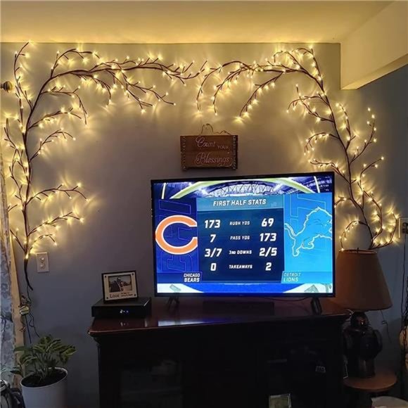 Enchanted Willow Vine, Christmas Decorations Flexible DIY Vines with Lights - Picture 5 of 6